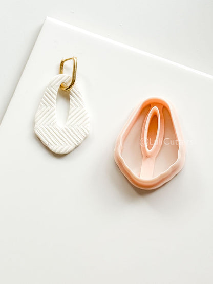 Carmen Drop Cutter - polymer clay earring cutter