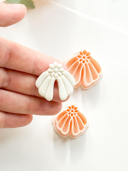Daisy Dora Clay Cutter: Groovy Floral Arch Design for Polymer Clay Jewelry