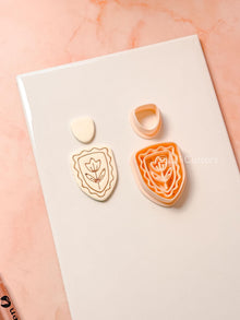 Florelle Clay Cutter: Floral Drop & Oval Shapes