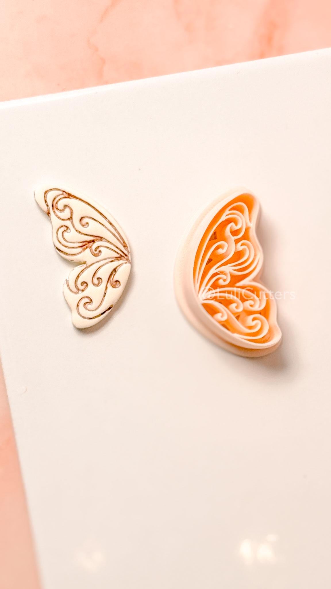 Vilore Butterfly Clay Cutter: Ornate Wing Shape