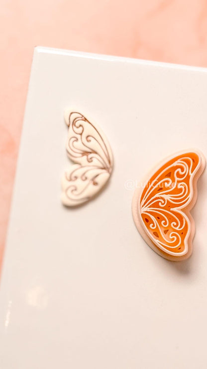 Vilore Butterfly Clay Cutter: Ornate Wing Shape