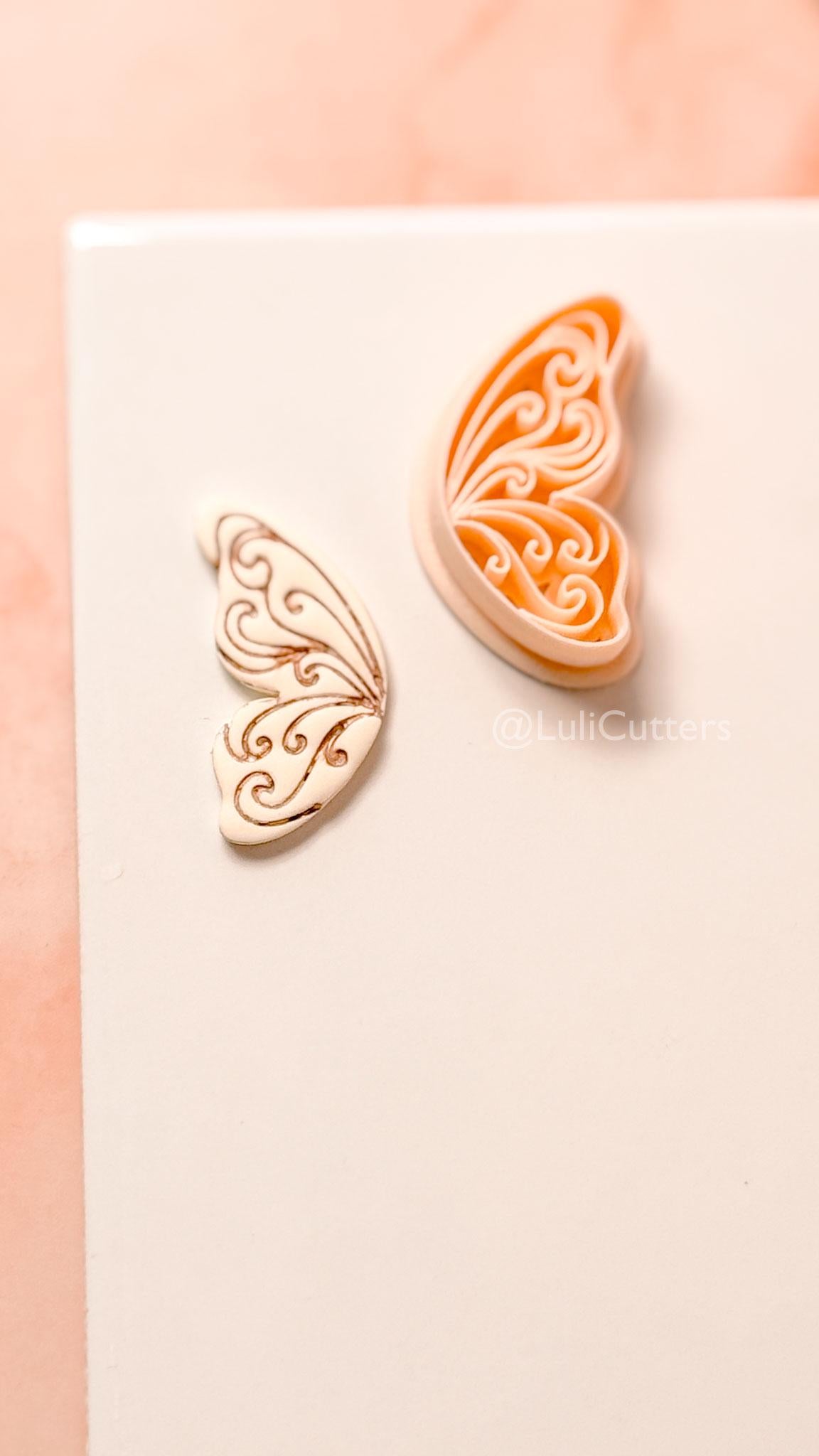 Vilore Butterfly Clay Cutter: Ornate Wing Shape
