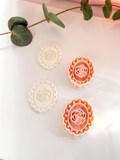 Luma Rose Clay Cutter - Floral Polymer Clay Earring