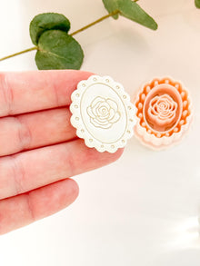 Luma Rose Clay Cutter - Floral Polymer Clay Earring