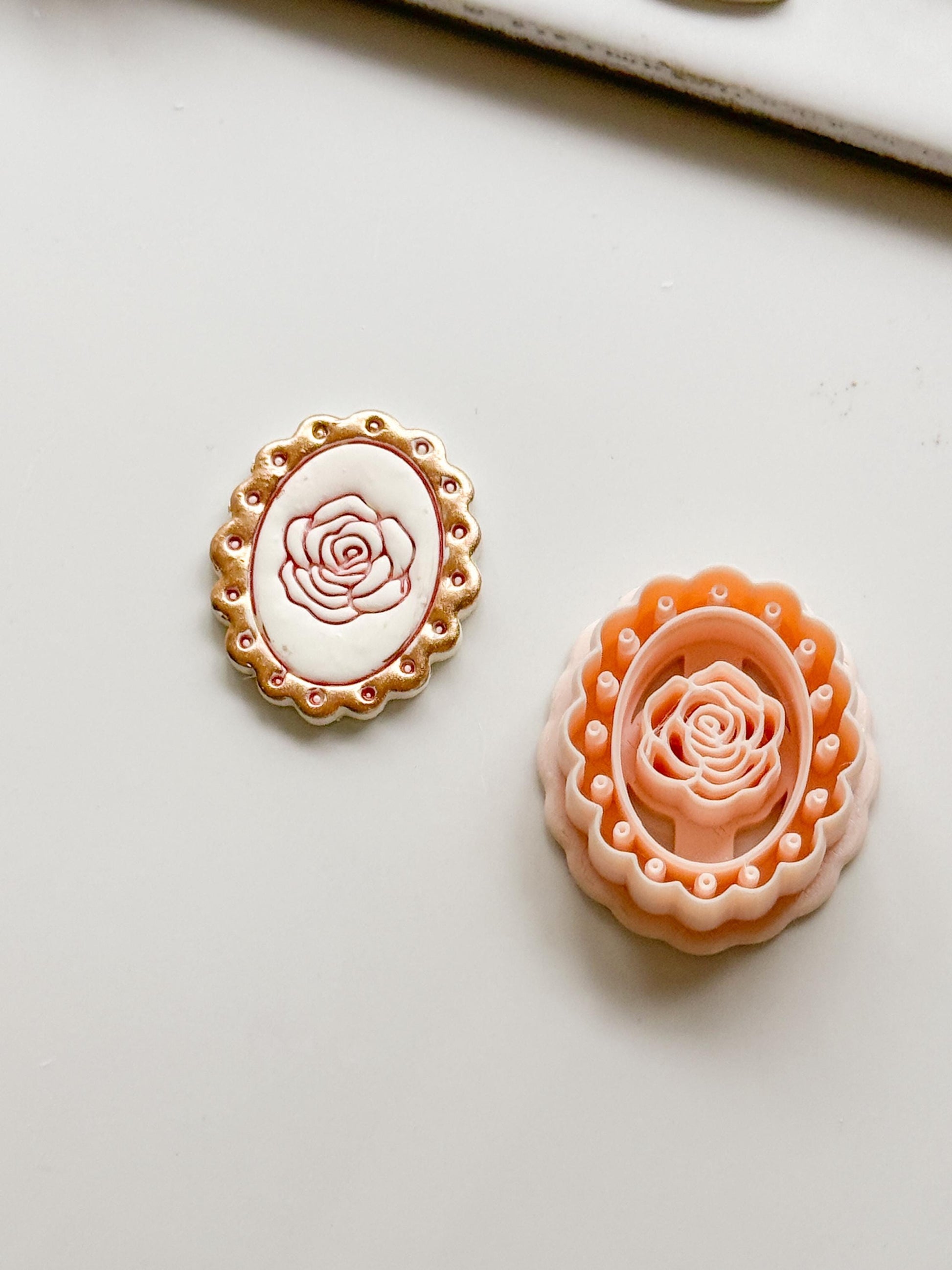 Luma Rose Clay Cutter - Floral Polymer Clay Earring