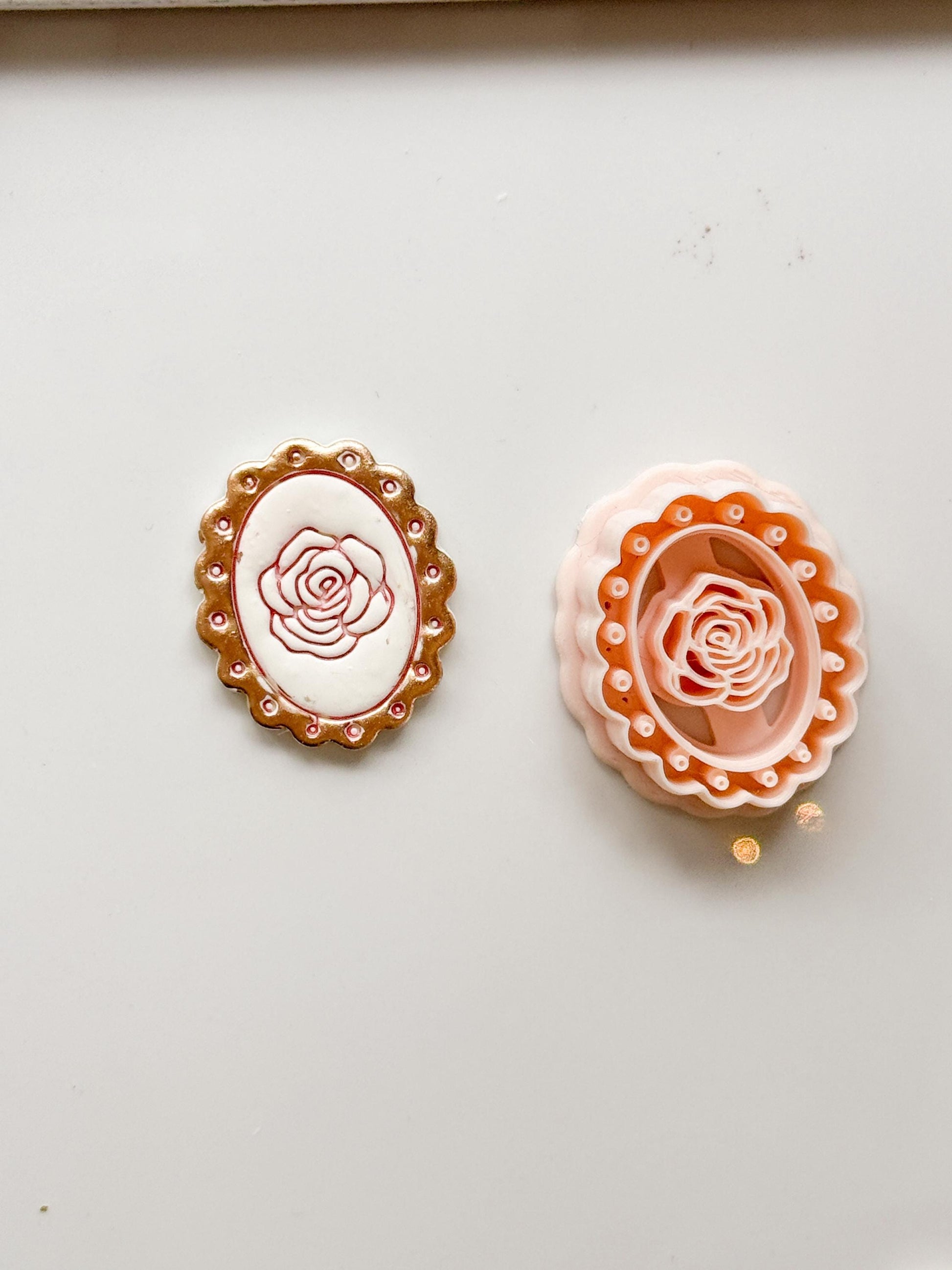 Luma Rose Clay Cutter - Floral Polymer Clay Earring