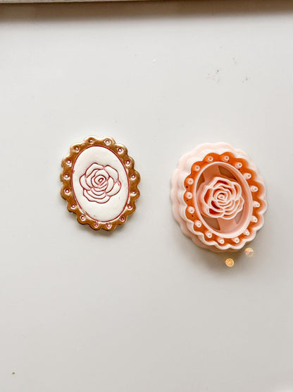 Luma Rose Clay Cutter - Floral Polymer Clay Earring