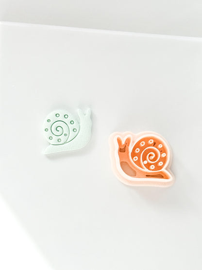 Tiny Traveler Clay Cutter: Whimsical Snail Design
