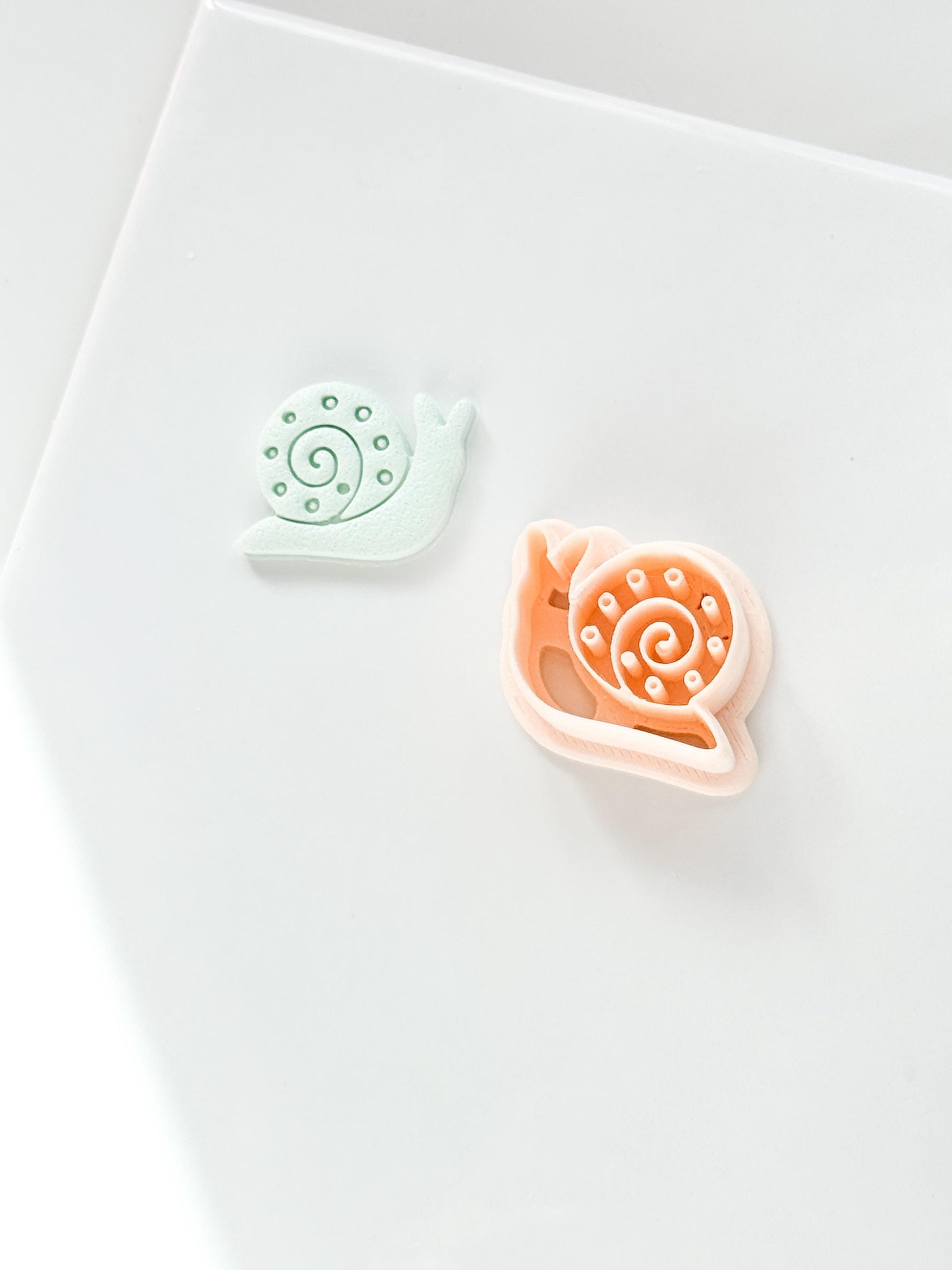Tiny Traveler Clay Cutter: Whimsical Snail Design