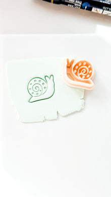 Tiny Traveler Clay Cutter: Whimsical Snail Design