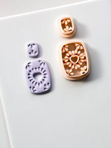 Radiant Heart Polymer Clay Cutter: Cutout Layered Heart