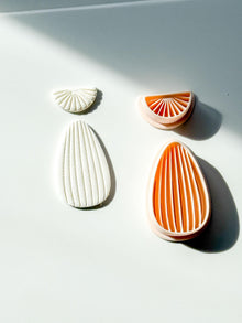 Avel Fan Drop Cutter Set : Art Deco Linear Earring Shape for Polymer Clay