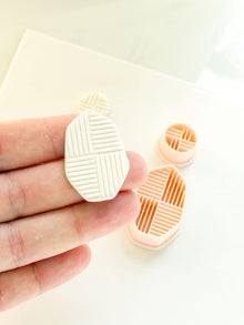 Roux Stripe Cutter : Geometric Linear Earring Shape for Polymer Clay