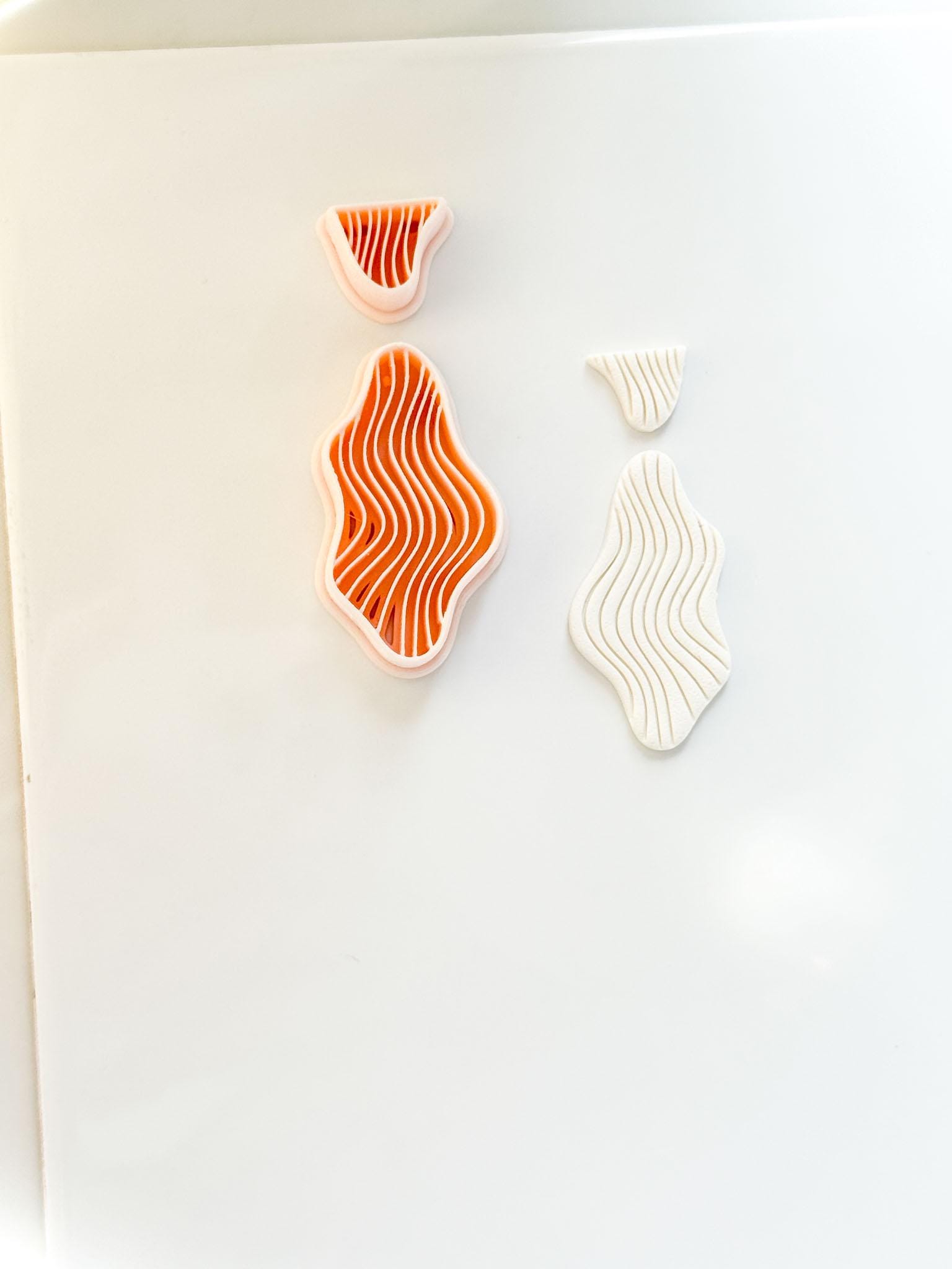 Lune Wave Cutter Set : Organic Wavy Earring Shape for Polymer Clay