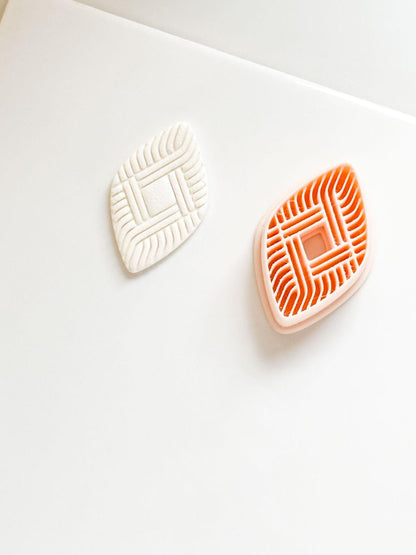 Eris Diamond Weave Cutter: Geometric Polymer Clay Jewelry Tool