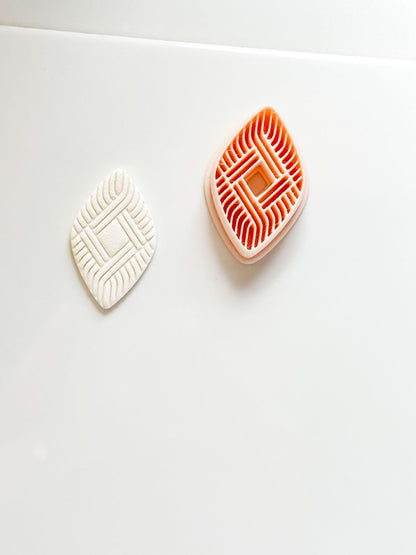Eris Diamond Weave Cutter: Geometric Polymer Clay Jewelry Tool