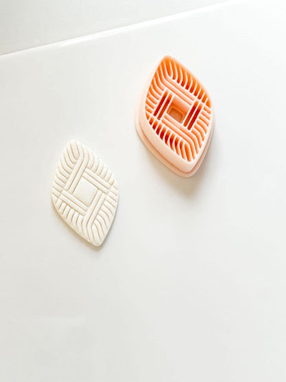 Eris Diamond Weave Cutter: Geometric Polymer Clay Jewelry Tool
