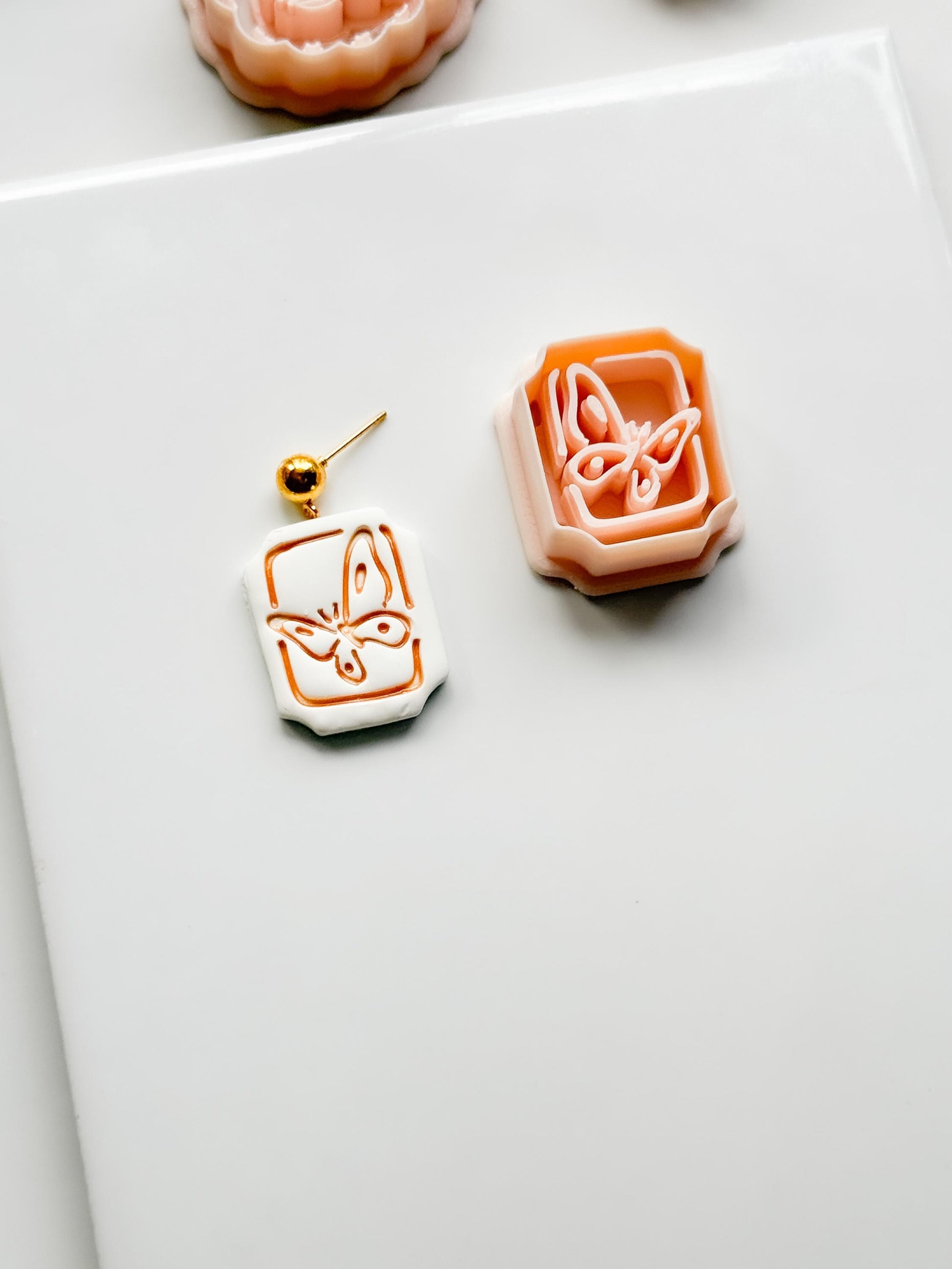 Mimi Butterfly Frame Cutter: Polymer Clay Earring Shape