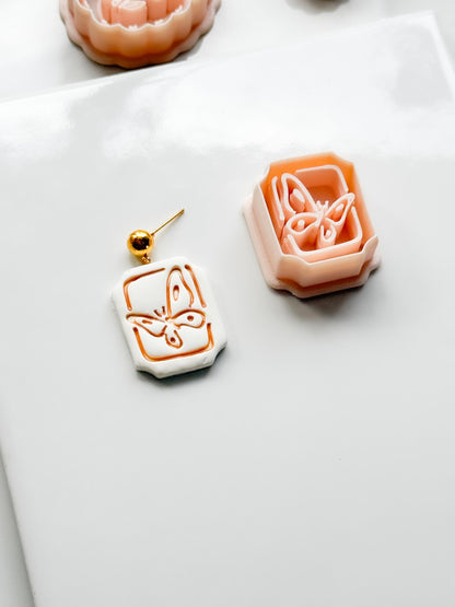 Mimi Butterfly Frame Cutter: Polymer Clay Earring Shape