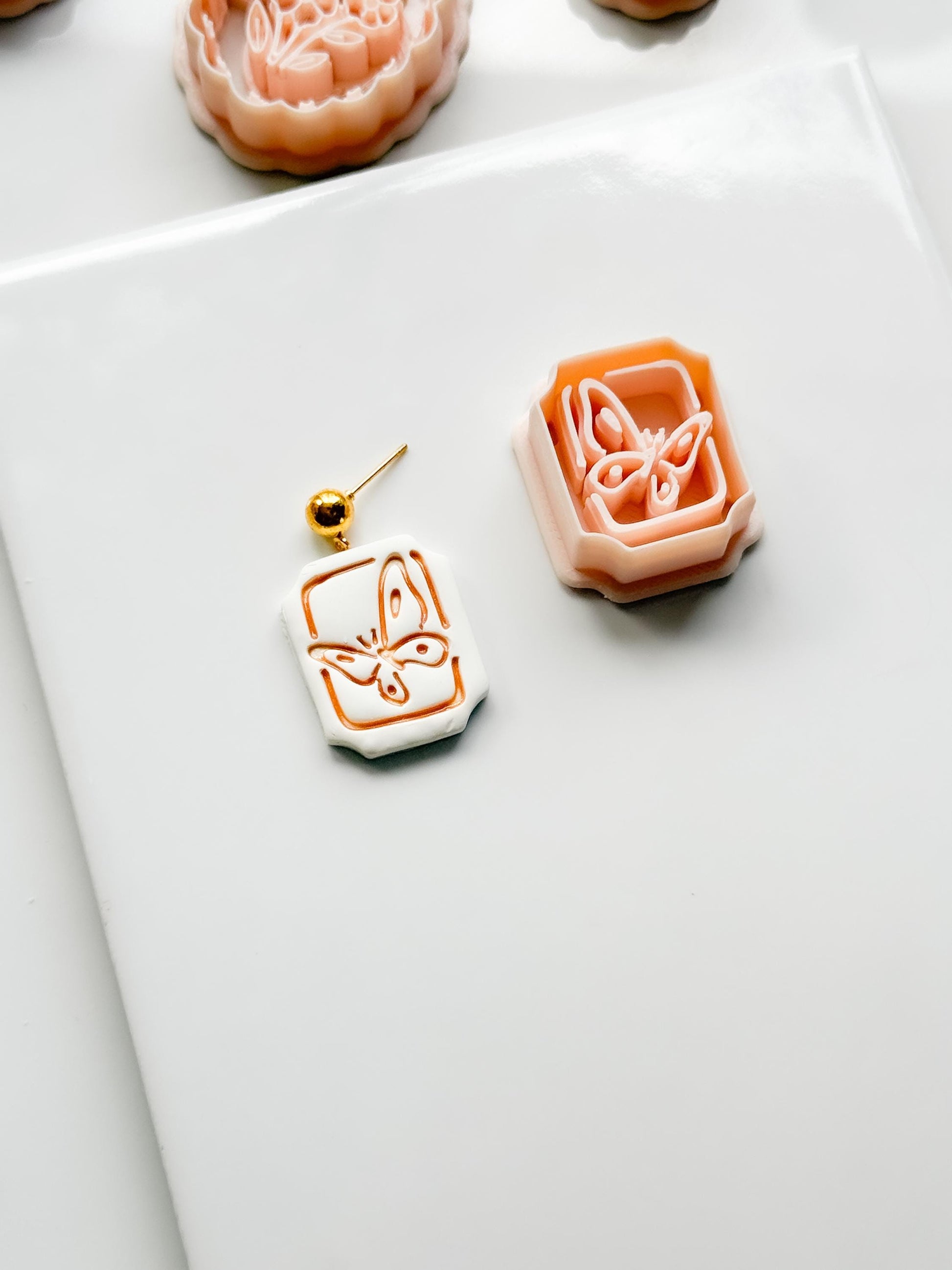 Mimi Butterfly Frame Cutter: Polymer Clay Earring Shape
