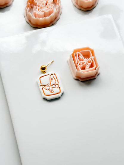 Mimi Butterfly Frame Cutter: Polymer Clay Earring Shape