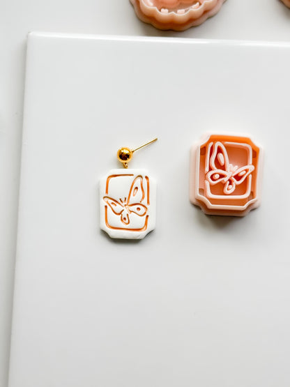 Mimi Butterfly Frame Cutter: Polymer Clay Earring Shape