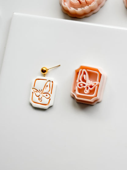 Mimi Butterfly Frame Cutter: Polymer Clay Earring Shape