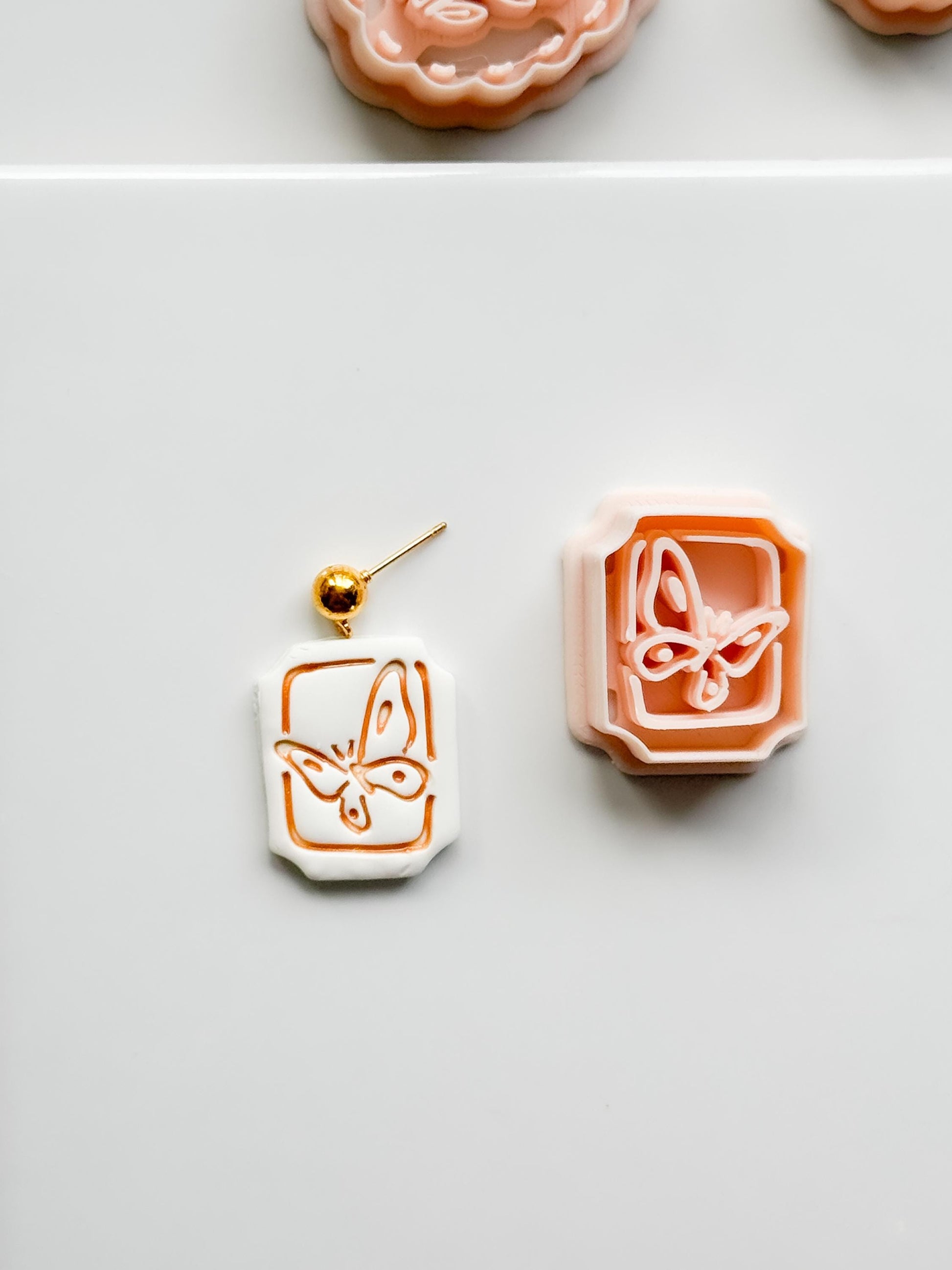 Mimi Butterfly Frame Cutter: Polymer Clay Earring Shape