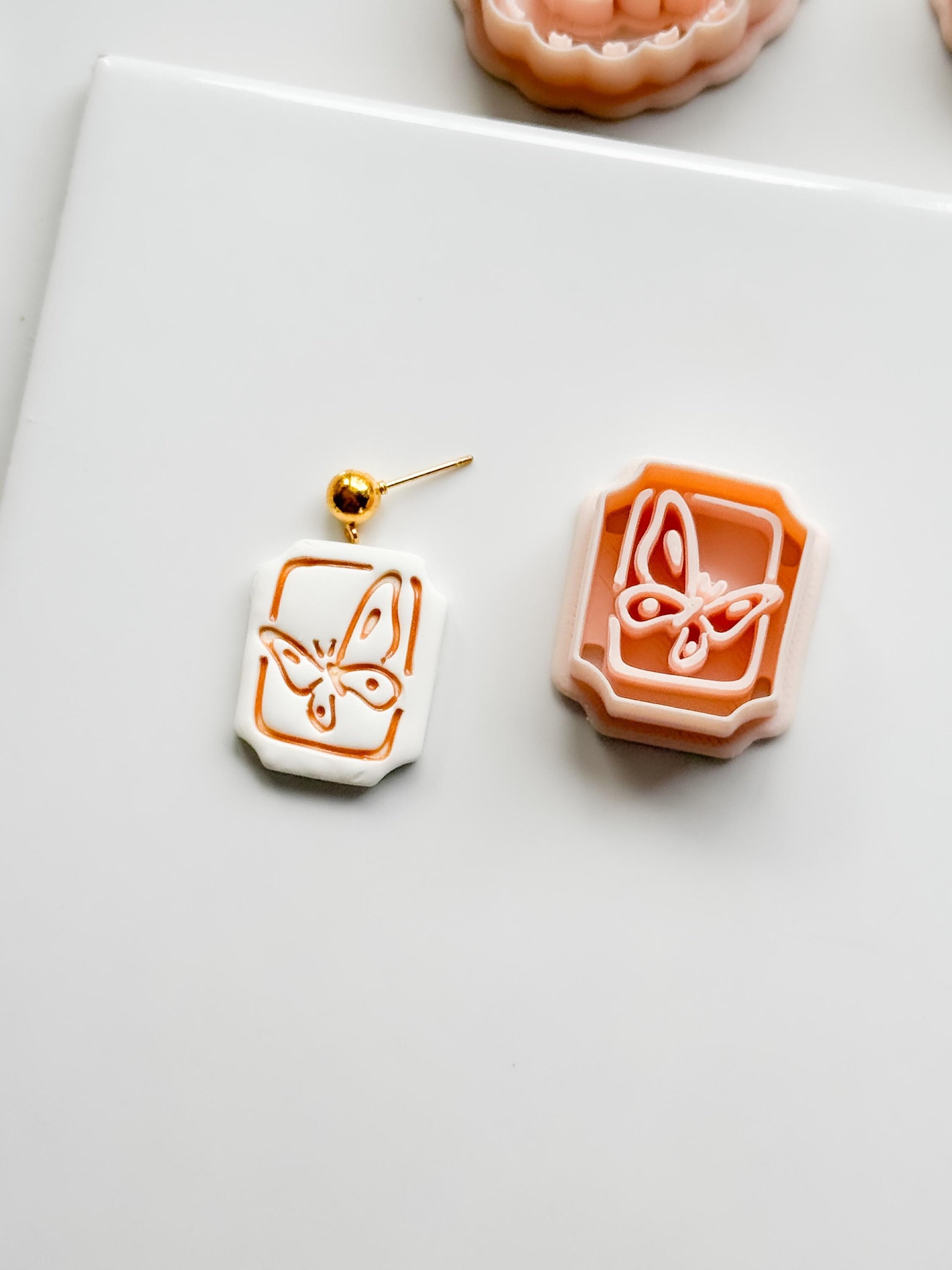 Mimi Butterfly Frame Cutter: Polymer Clay Earring Shape