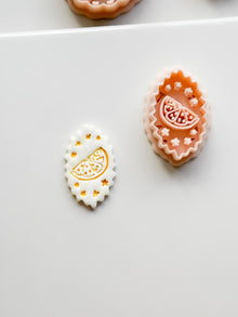 Nixi Citrus Slice Frame Cutter: Oval Shape Lemon for Polymer Clay