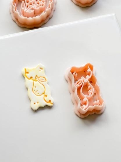Pua Pear Cutter: Organic Rectangle Polymer Clay Earring Shape