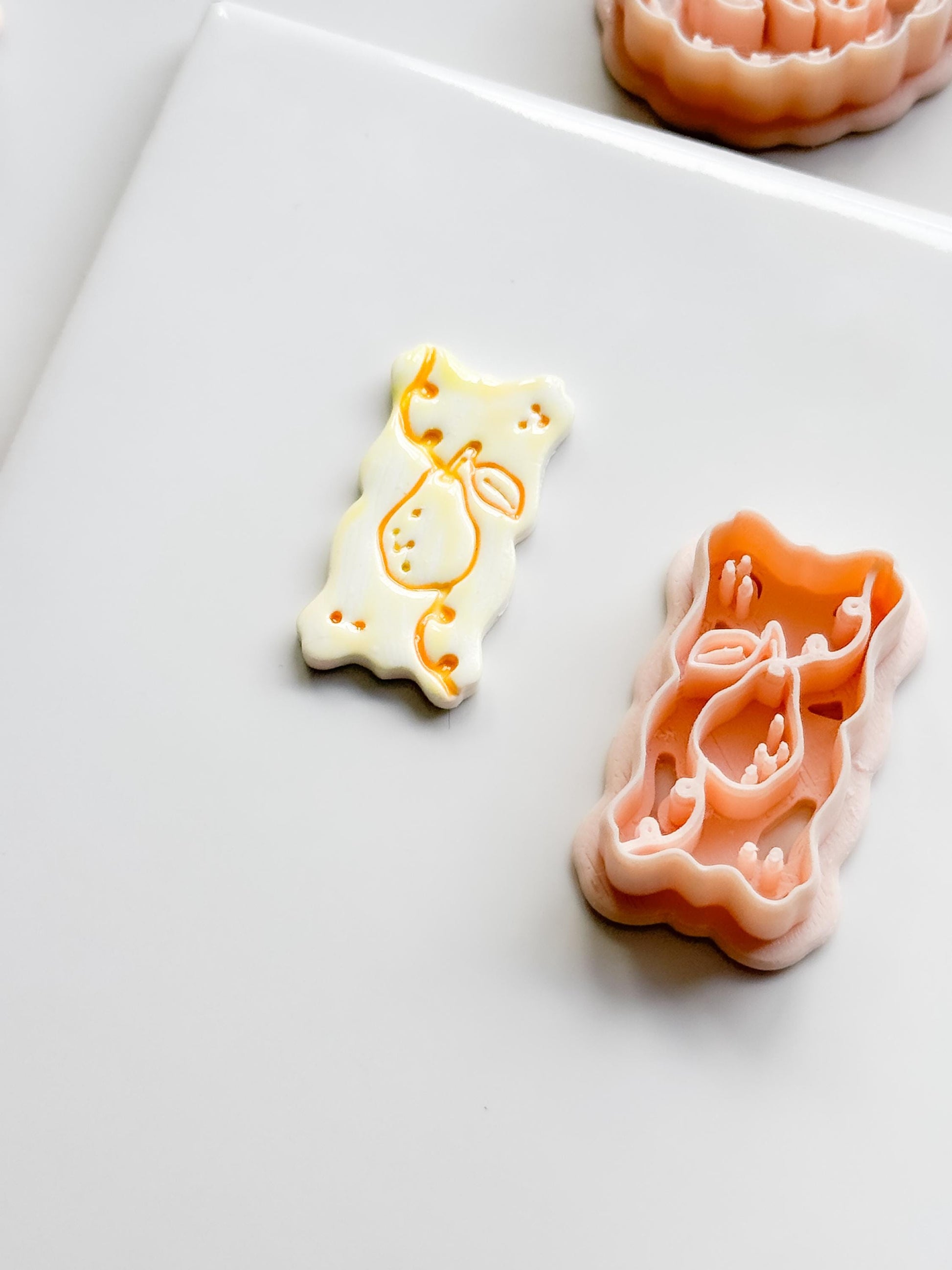 Pua Pear Cutter: Organic Rectangle Polymer Clay Earring Shape