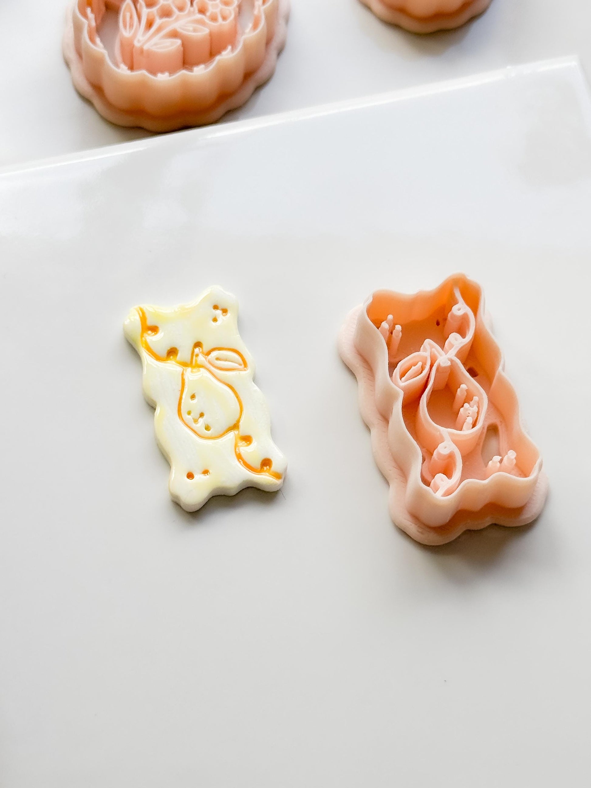 Pua Pear Cutter: Organic Rectangle Polymer Clay Earring Shape