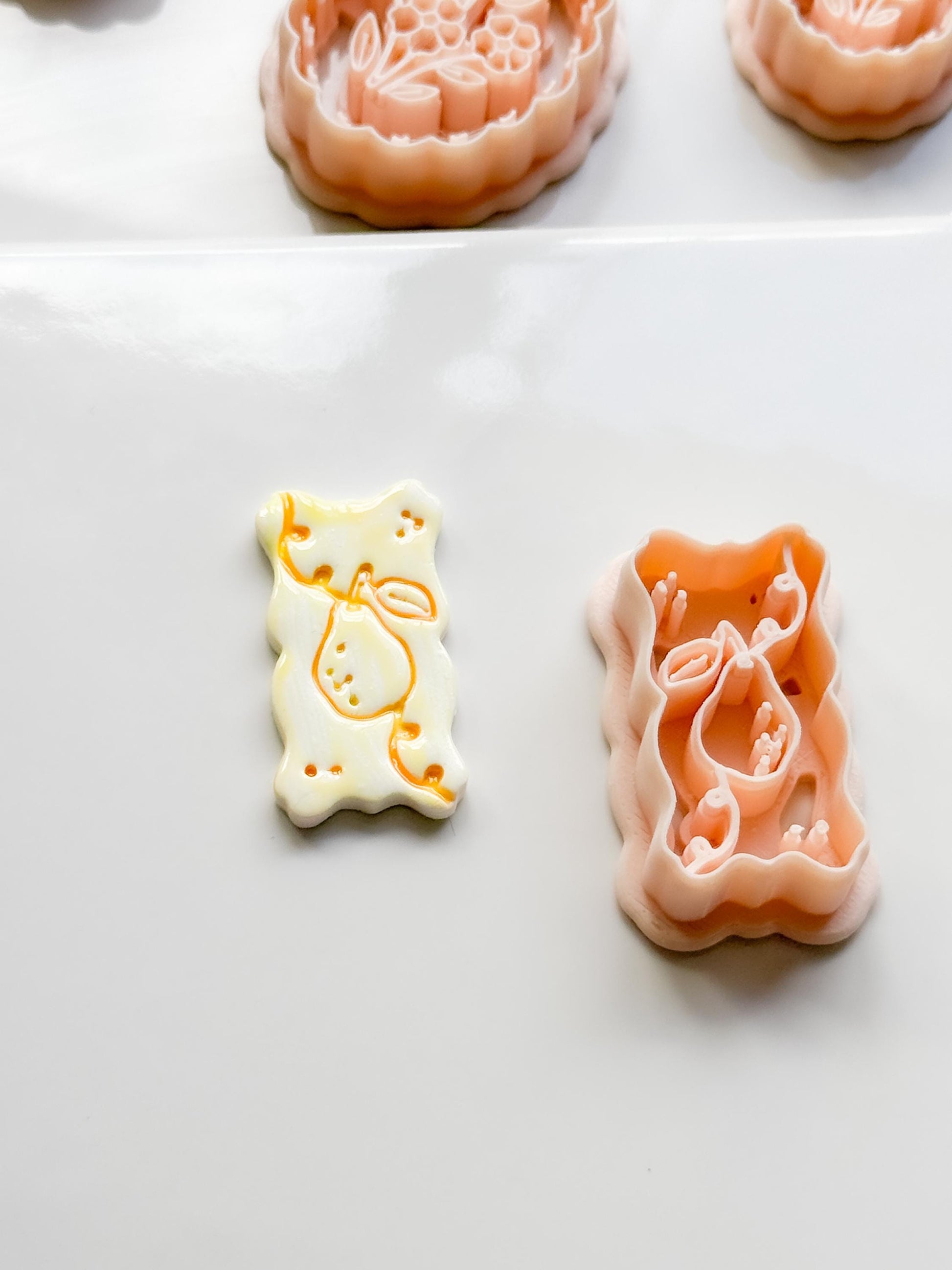 Pua Pear Cutter: Organic Rectangle Polymer Clay Earring Shape