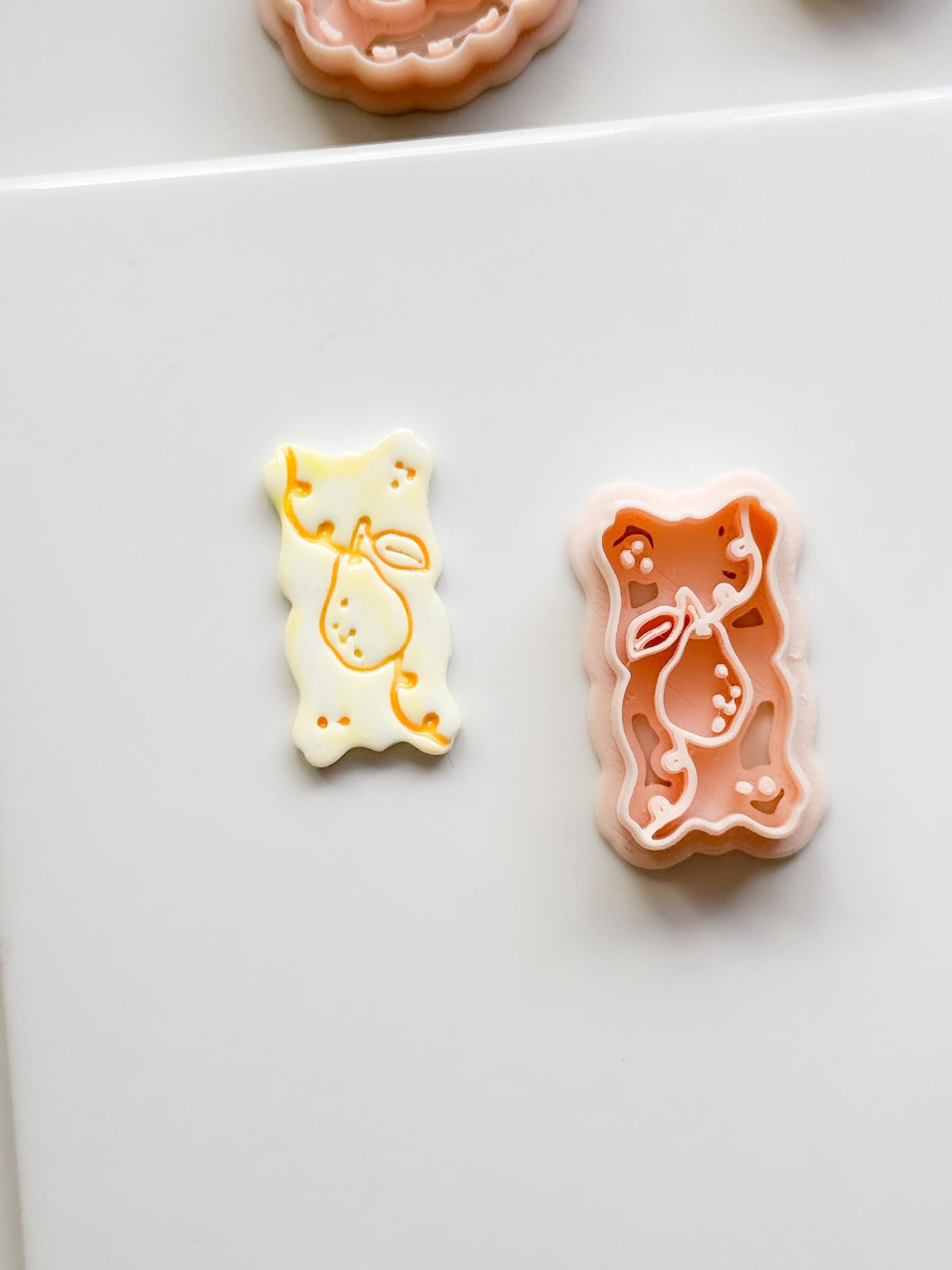 Pua Pear Cutter: Organic Rectangle Polymer Clay Earring Shape