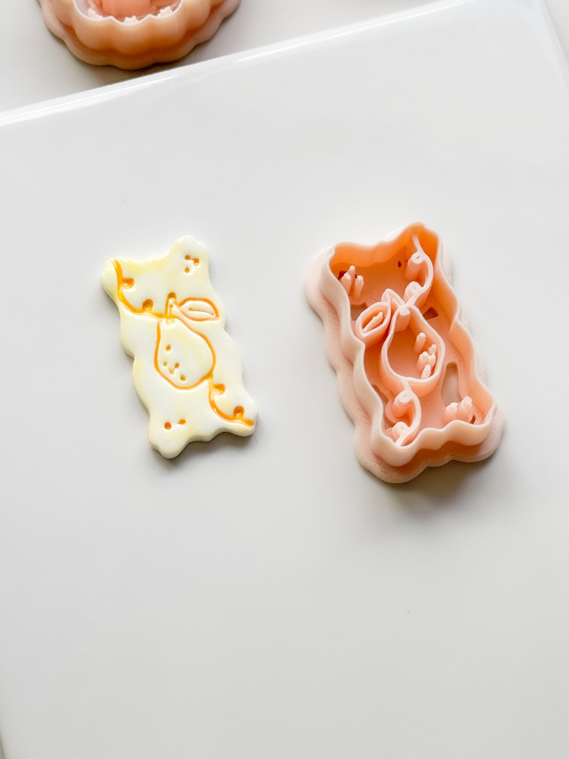 Pua Pear Cutter: Organic Rectangle Polymer Clay Earring Shape