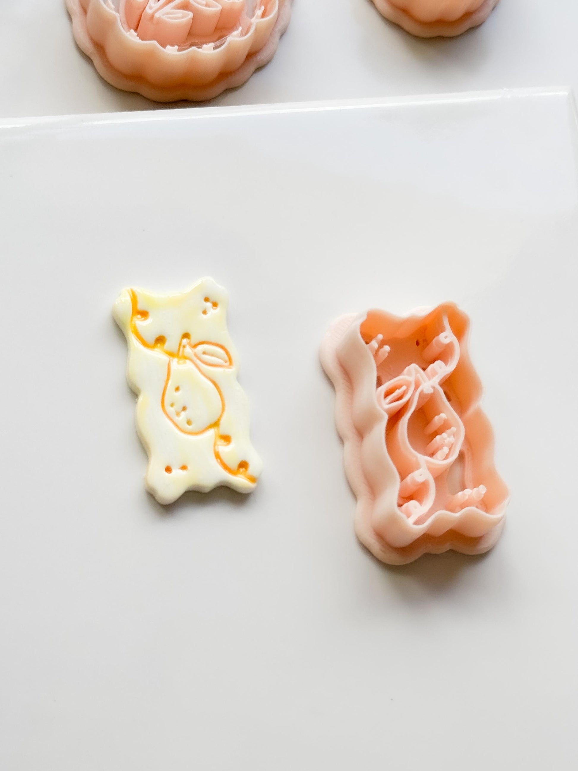 Pua Pear Cutter: Organic Rectangle Polymer Clay Earring Shape