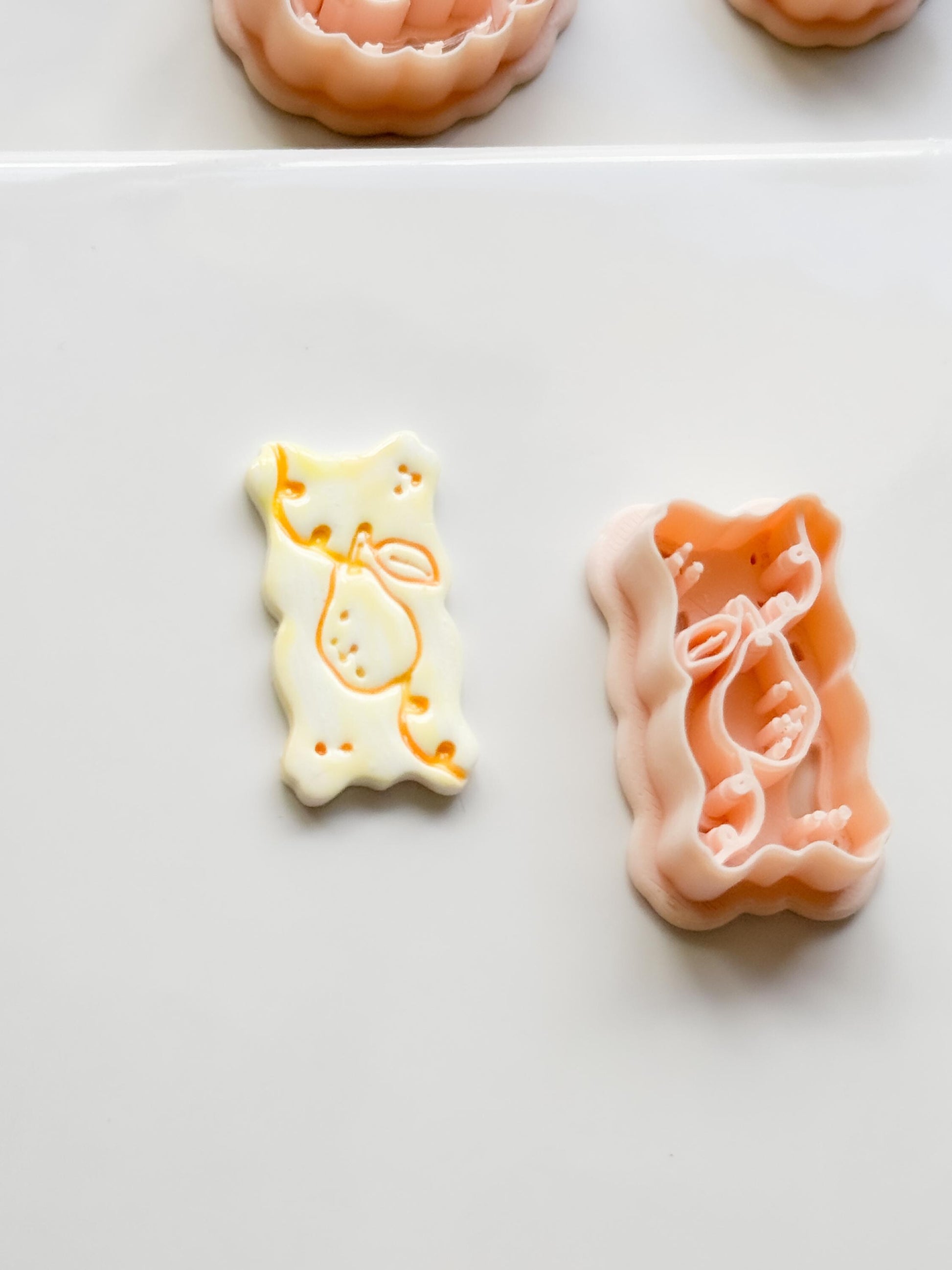 Pua Pear Cutter: Organic Rectangle Polymer Clay Earring Shape