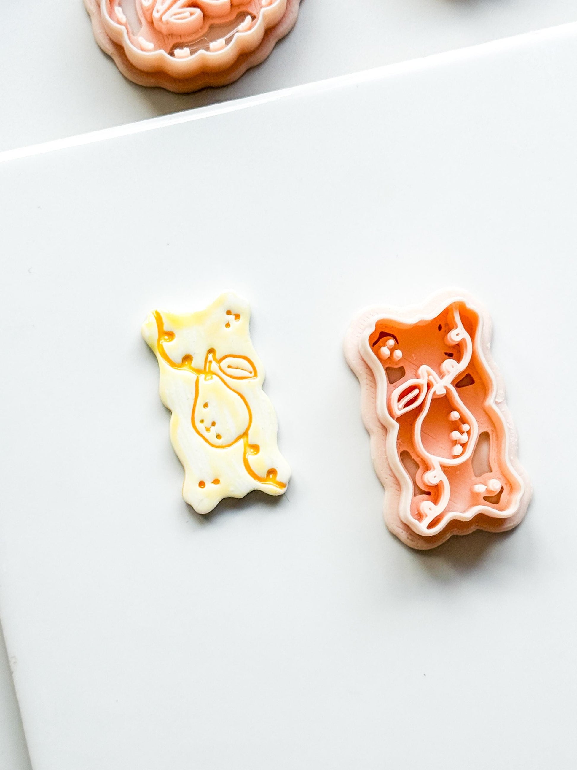 Pua Pear Cutter: Organic Rectangle Polymer Clay Earring Shape