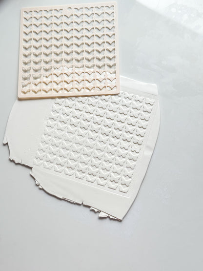 Butterfly Stencil: Spring Pattern Texture for Polymer Clay