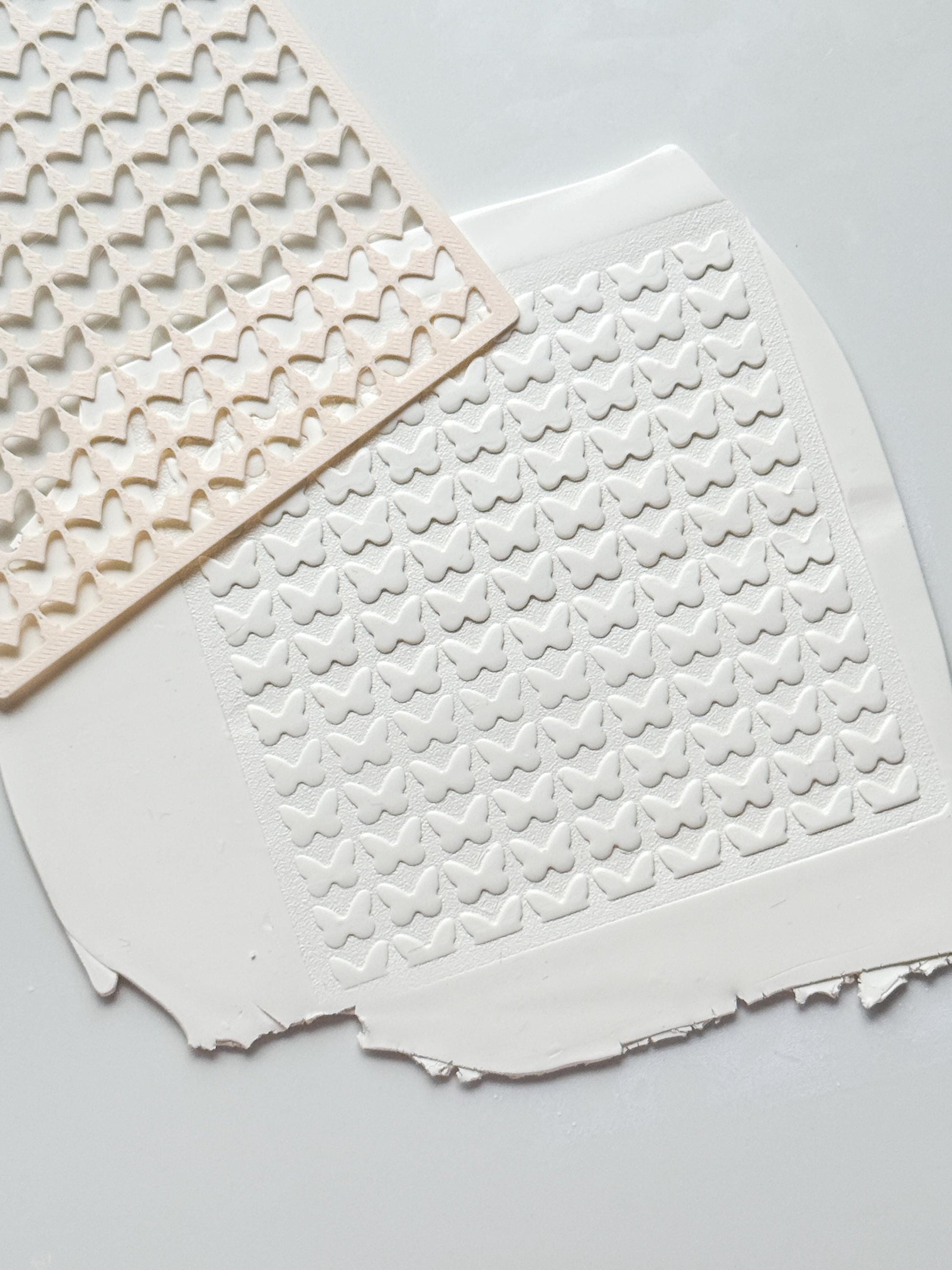 Butterfly Stencil: Spring Pattern Texture for Polymer Clay