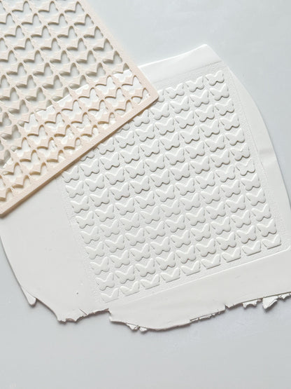 Butterfly Stencil: Spring Pattern Texture for Polymer Clay