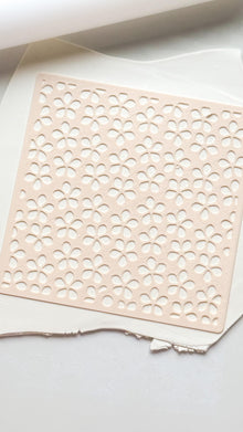 Spring Flower Stencil: Floral Pattern for Polymer Clay