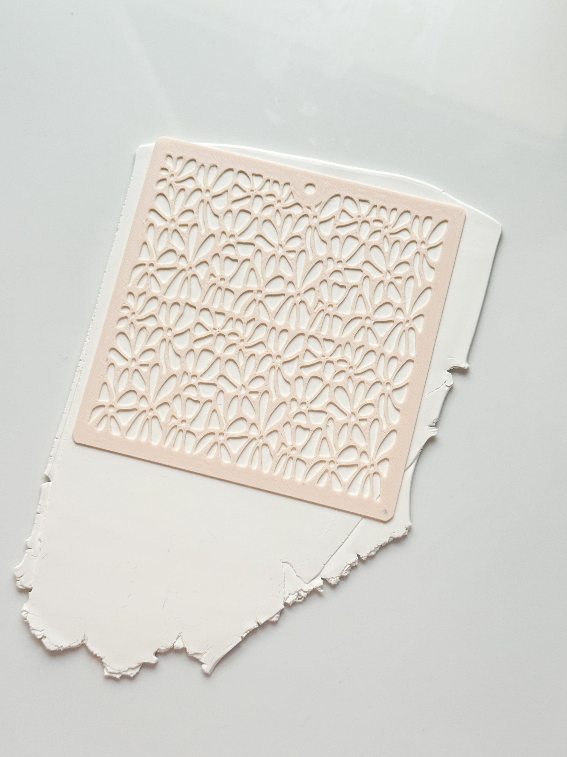 Matisse Inspired Stencil: Abstract Floral Pattern for Polymer Clay