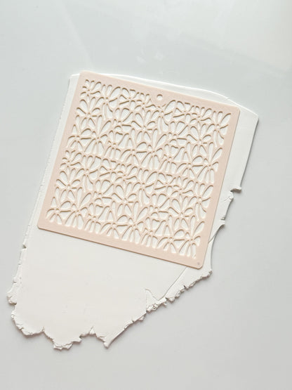 Matisse Inspired Stencil: Abstract Floral Pattern for Polymer Clay