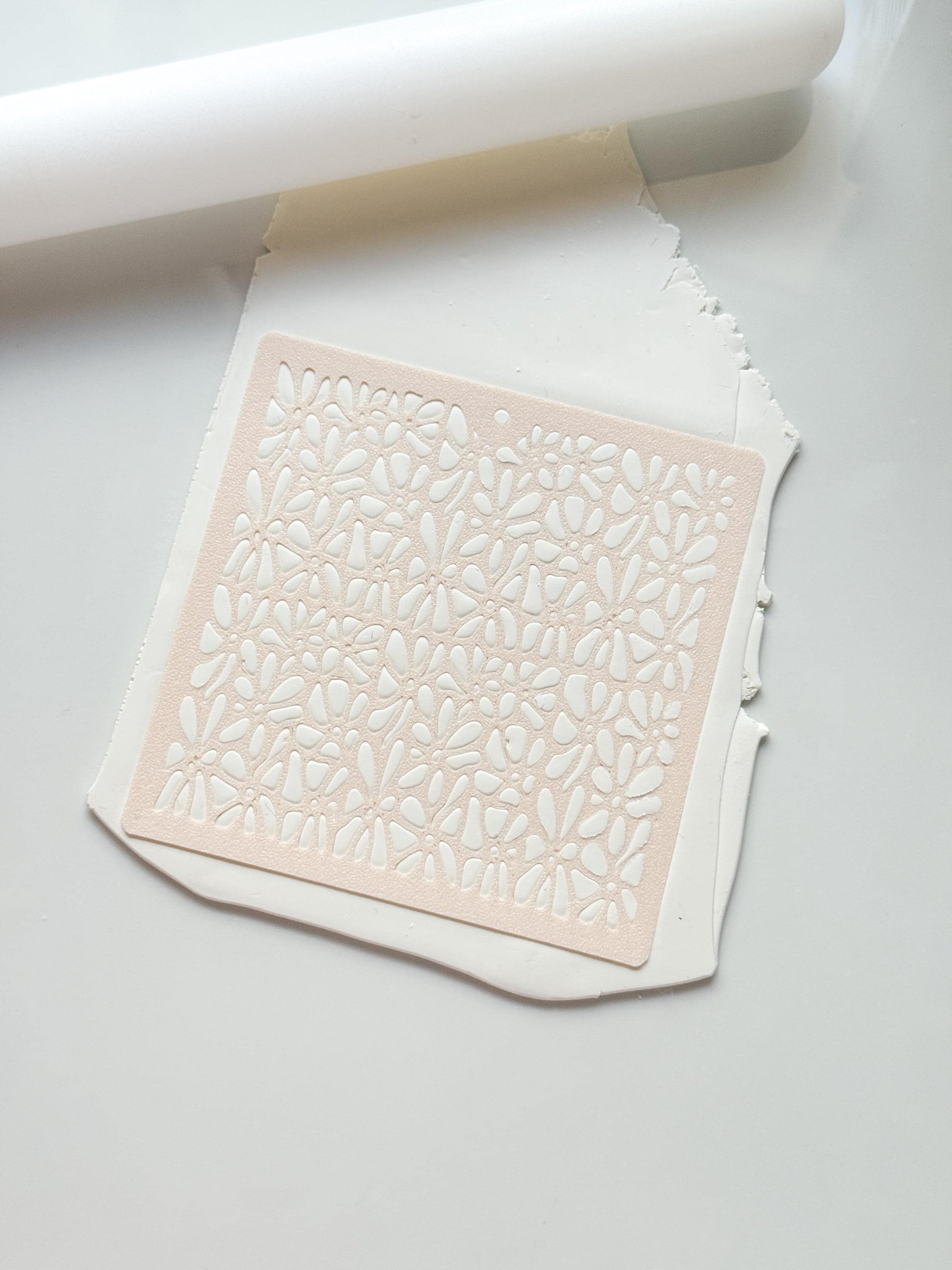 Matisse Inspired Stencil: Abstract Floral Pattern for Polymer Clay