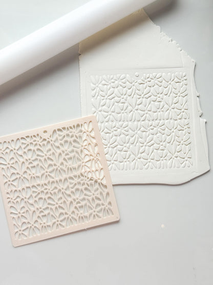 Matisse Inspired Stencil: Abstract Floral Pattern for Polymer Clay