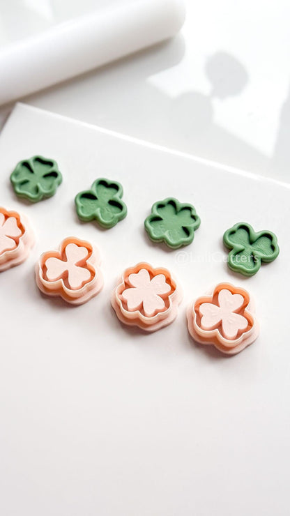 Shamrock and Four-Leaf Clover Clay Cutters: Tools for Polymer Jewelry