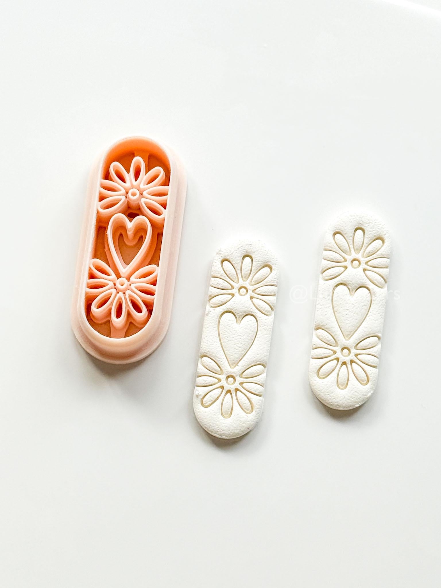 Carmen Floral Bar - polymer clay earring cutter