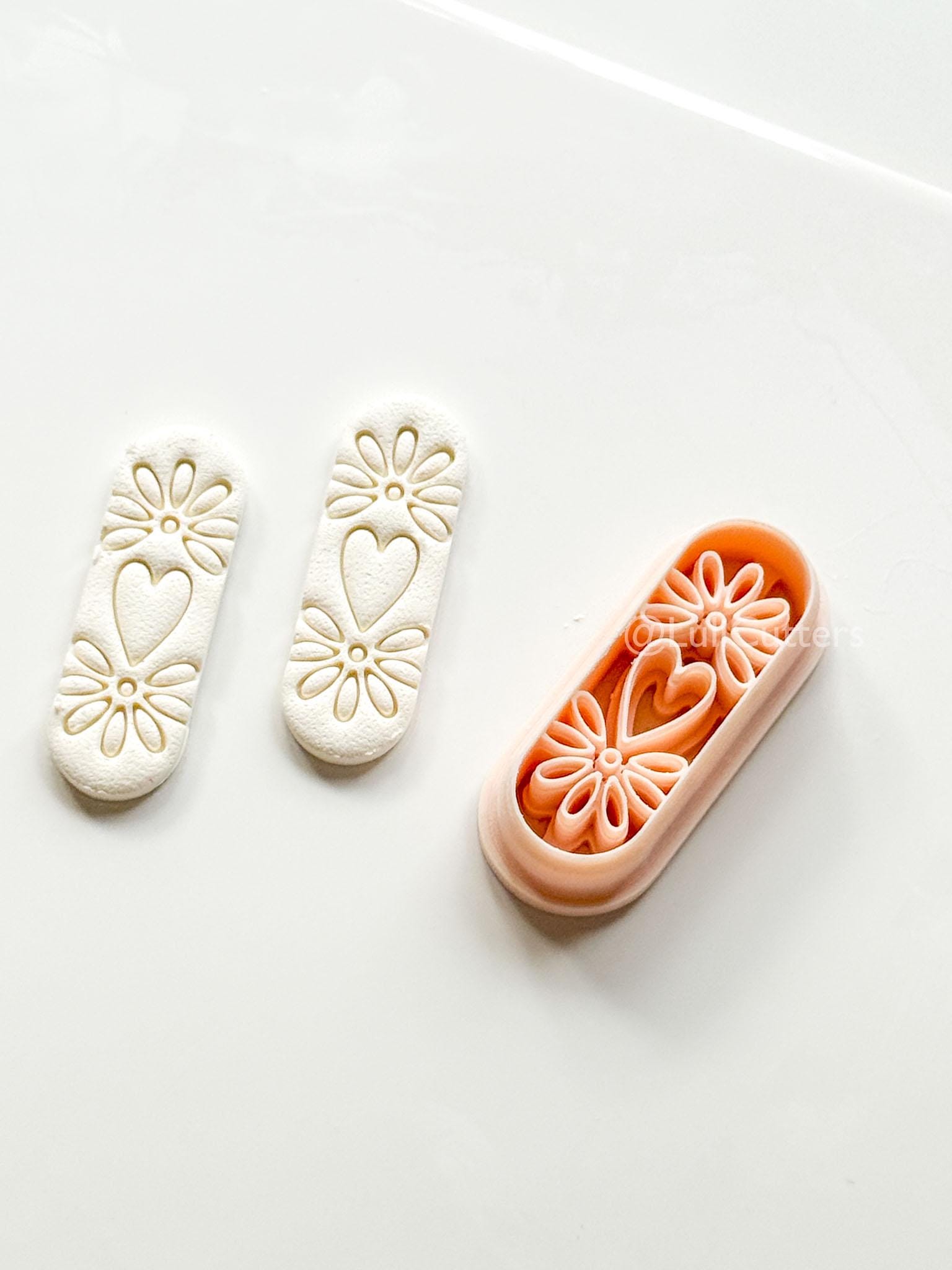 Carmen Floral Bar - polymer clay earring cutter